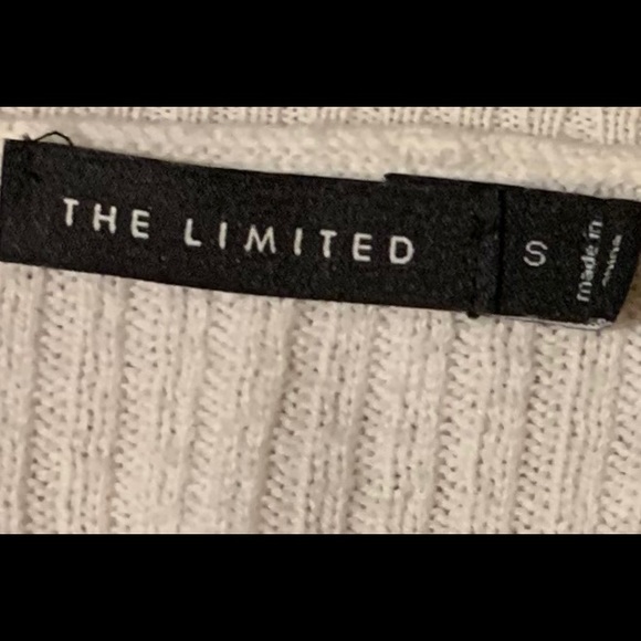 The Limited Small White Knit Sweater - Picture 2 of 2